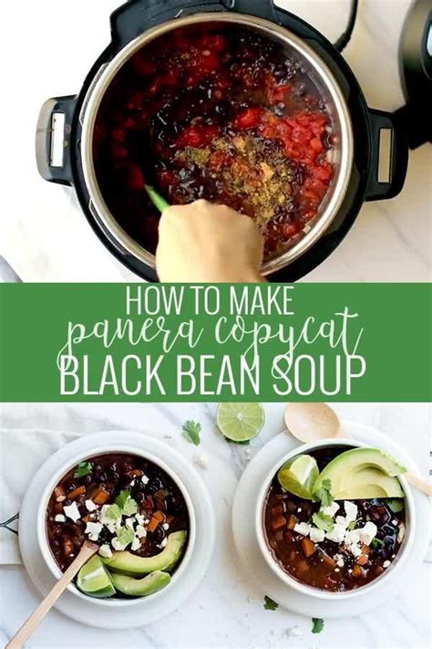 panera black bean soup recipe